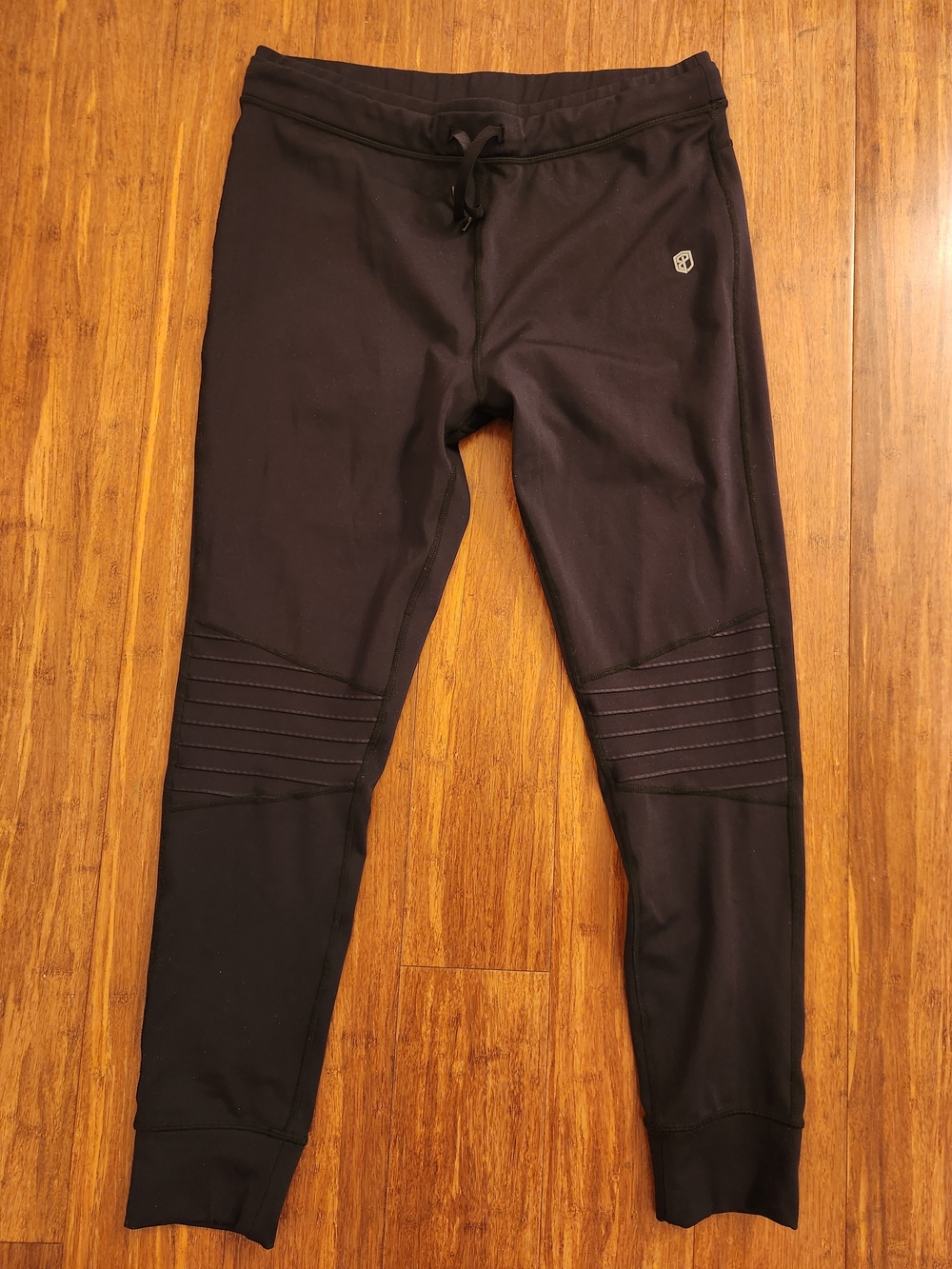 Born Primitive Womens Black Moto Legging Pants with Knee Panel Detailing, XL